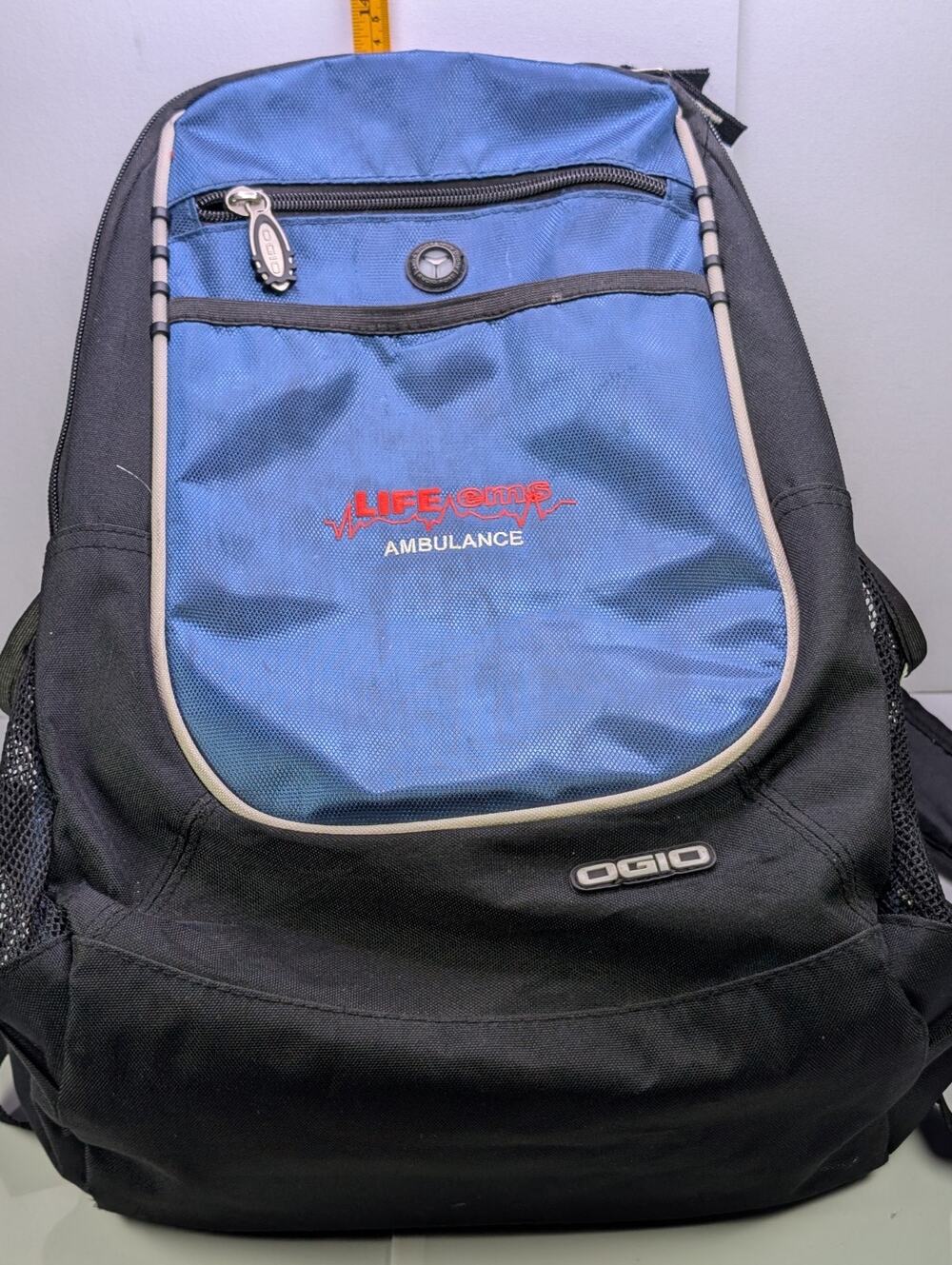 OGIO Fugitive Backpack Life EMS Ambulance Blue Black Laptop Audio Pocket